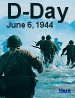 June 6, 1944: D-Day. Over 160,000 Allied troops are landed along a 50-mile stretch of fortified French coastline and begin fighting on the beaches of Normandy.